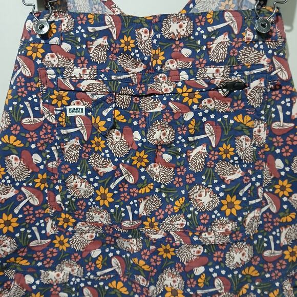 DULUTH TRADING Heirloom Gardening Bib Overalls XXS x 33 NWT Hedgehog Mushroom - Picture 4 of 16